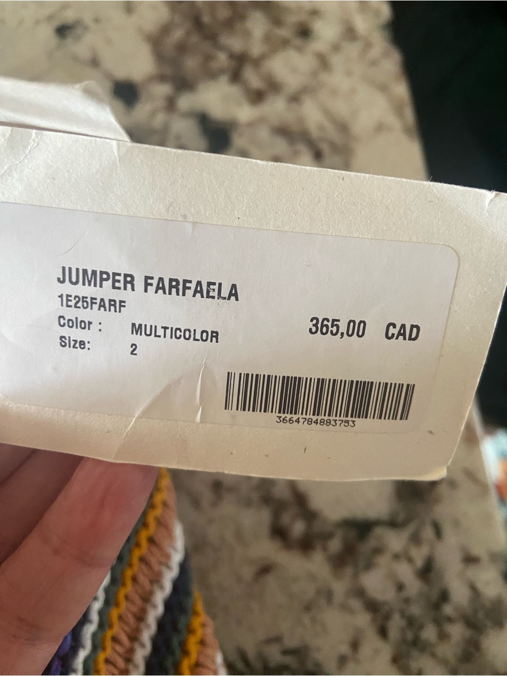 NWT Ba&sh Farfaela Multi-colour sweater - Picture 9 of 11